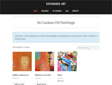 Tablet Screenshot of dayanandart.com